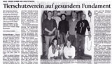 Zeitungsartikel Fundament