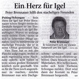 Zeitungsartikel Igelbeauftragter